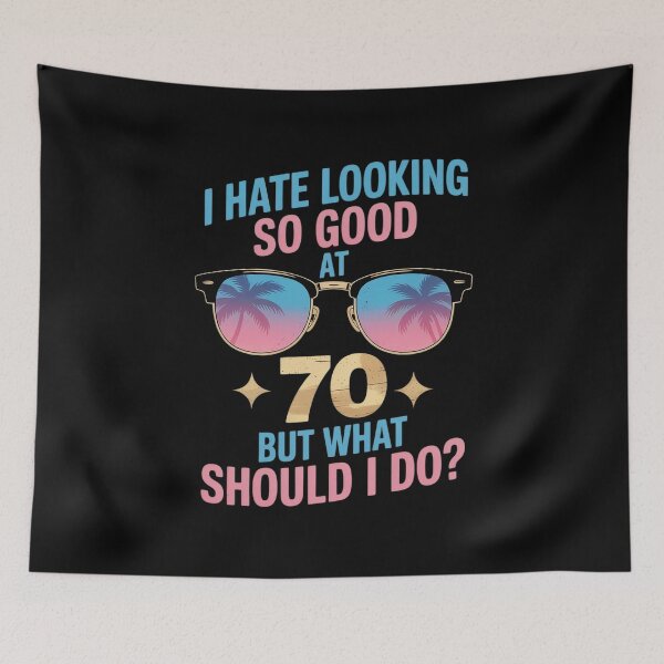 Item preview, 70th Birthday B-Day Saying Age 70 Year Joke Tee designed and sold by AquaKiev.