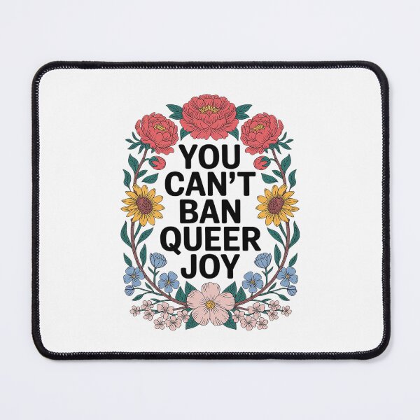 Item preview, You Cant Ban Queer Joy Floral Floral Lesbian Trans Joy designed and sold by MythWoot.