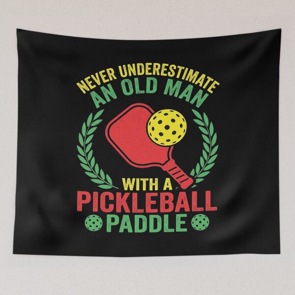 Item preview, Old Man Player Pickleball Lover Paddleball Sport designed and sold by joedavila.