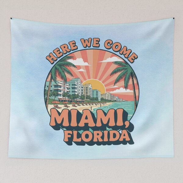 Item preview, Here We Come Miami Florida designed and sold by MysticOzzy.