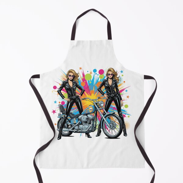 Item preview, A model with a motorcycle. designed and sold by PP&RAINBOW SHOP.