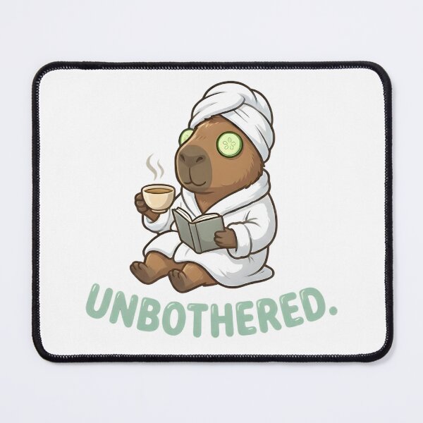 Item preview, Unbothered Capybara - Cute Spa Day Aesthetic designed and sold by Petsy Hub.
