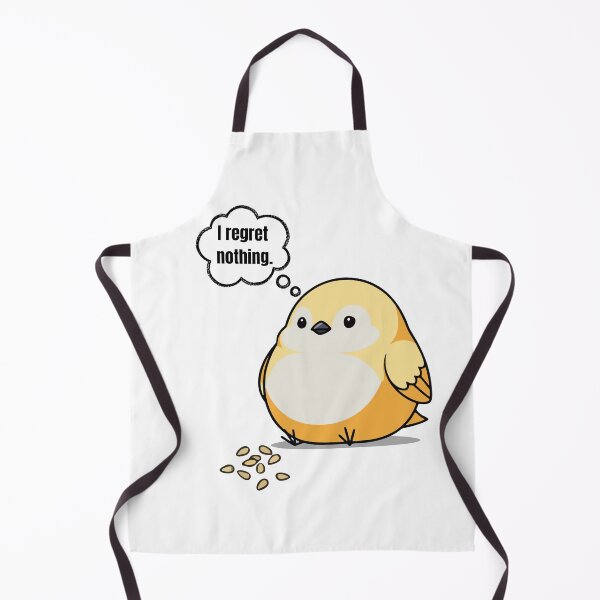 Item preview, I Regret Nothing Funny Chubby Bird Cartoon T-Shirt designed and sold by JustFunnyStuff.