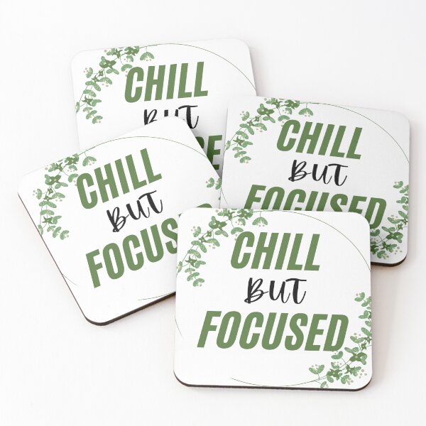 Item preview, Chill but Focused – Calm Hustle Mindset Design designed and sold by AH-creators.