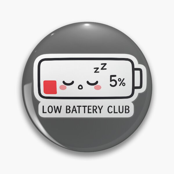 Item preview, Low Battery Club designed and sold by KawaiiOrbit.