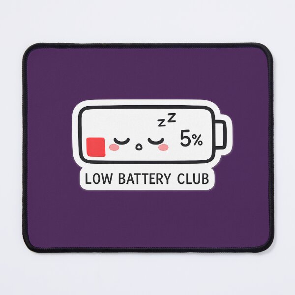 Item preview, Low Battery Club designed and sold by KawaiiOrbit.