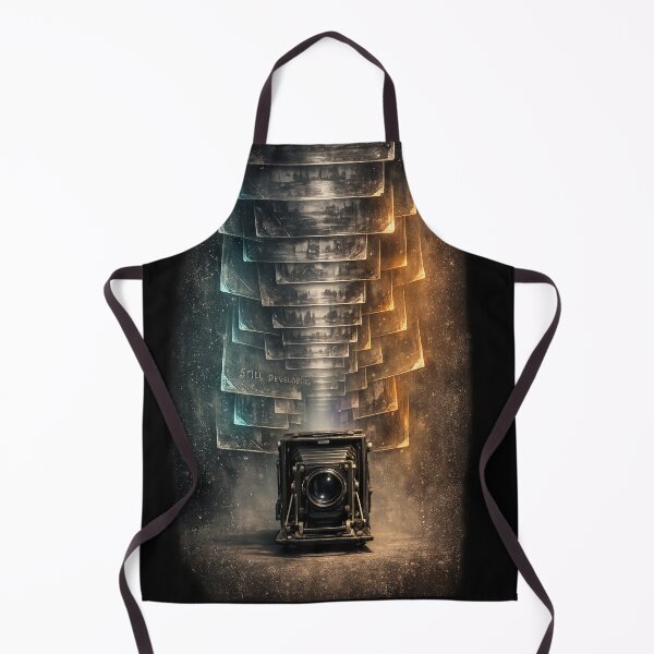 Item preview, Infinite Plate Corridor – Surreal Vintage Camera Art Print designed and sold by Backtrack Boutique.