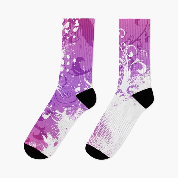 Item preview, Grunge Vector Garden in purple and white - Abstract graffiti urban street art - Spray paint, stencil, street artist designed and sold by Pics'Elle Creations.