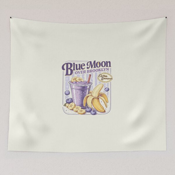 Item preview, Blue Moon Over Brooklyn designed and sold by Sallyjoywaxart.