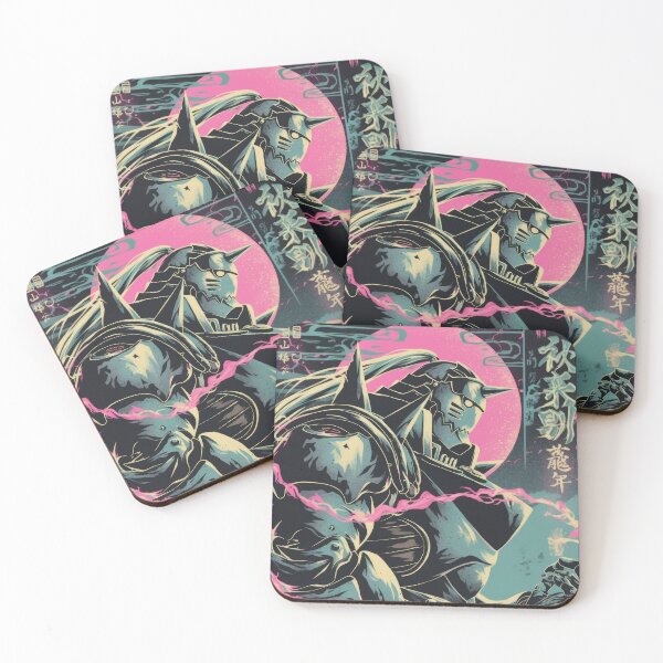 Item preview, Alphonse Elric Vaporwave Poster  designed and sold by AnimeArsenalPrints.