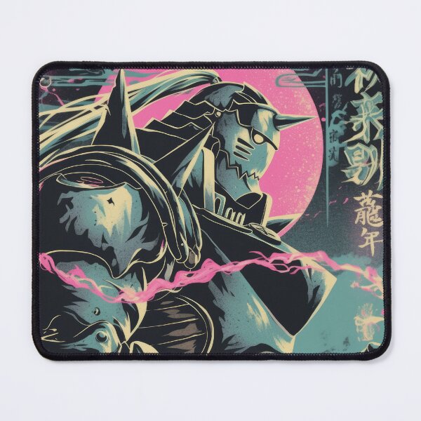 Artikelvorschau, Alphonse Elric Vaporwave-Poster entworfen und verkauft von AnimeArsenalPrints.