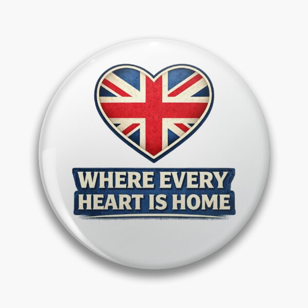 Item preview, Where Every Heart Is Home Union Jack Heart • British UK Patriotic Pride Decal designed and sold by NAJURE.