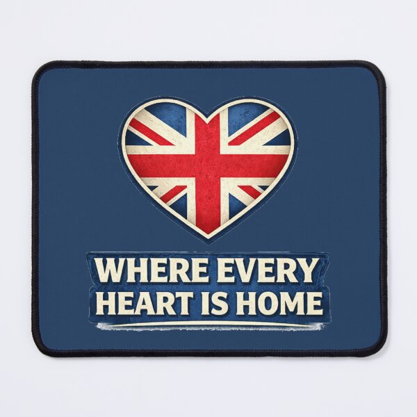 Item preview, Where Every Heart Is Home Union Jack Heart • British UK Patriotic Pride Decal designed and sold by NAJURE.