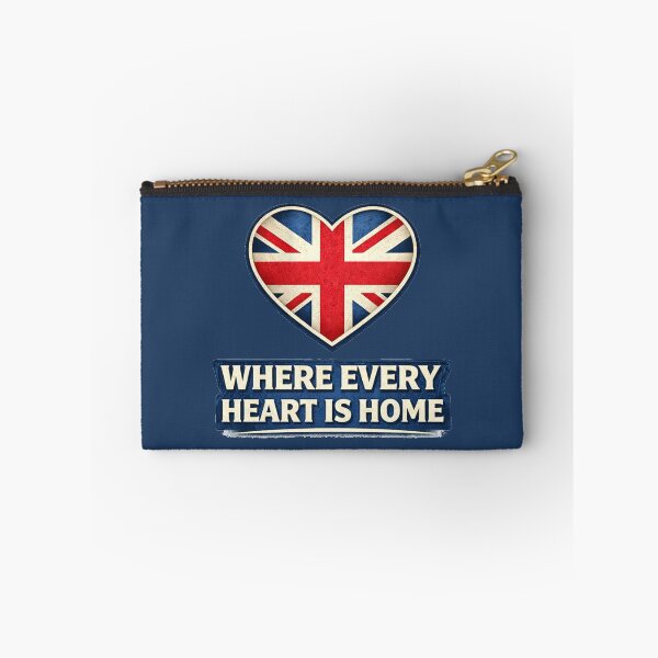 Item preview, Where Every Heart Is Home Union Jack Heart • British UK Patriotic Pride Decal designed and sold by NAJURE.