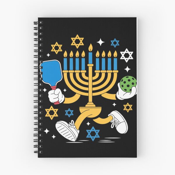 Item preview, Jewish Hanukkah Menorah Playing Pickleball Lovers Players designed and sold by KristieRamsey.