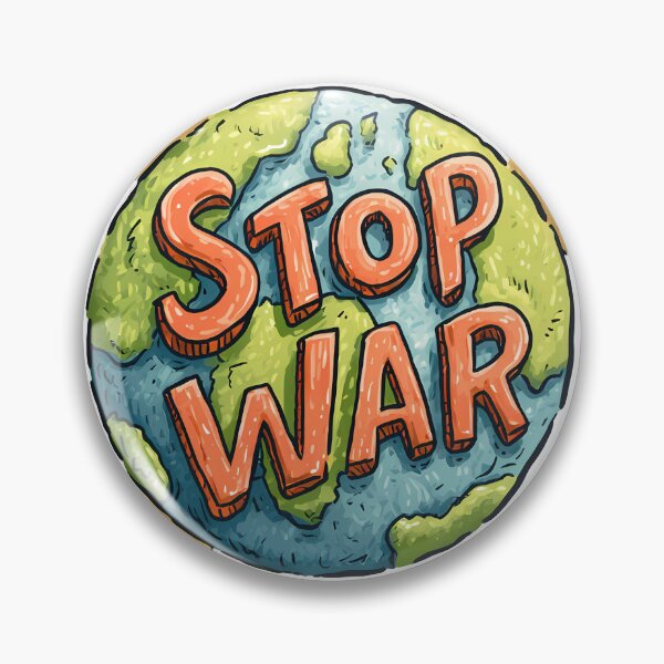 Item preview, Stop War Planet Earth Illustration for Global Peace designed and sold by DesignArtist.ia.