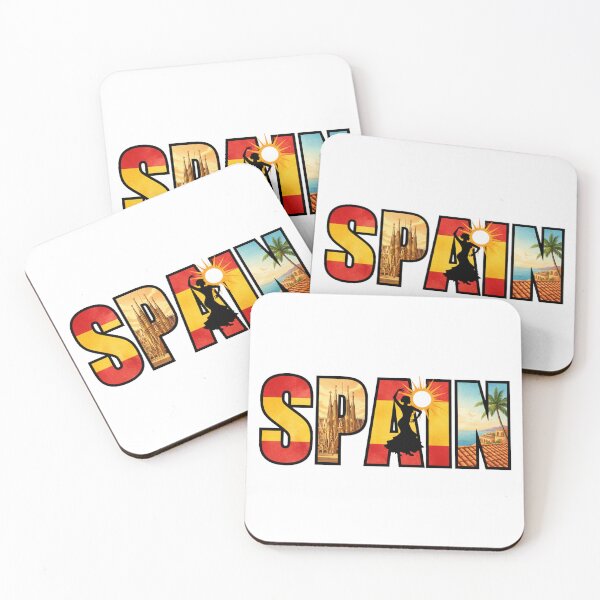 Item preview, Spain Typography With Cultural Symbols designed and sold by MIArt Studio.