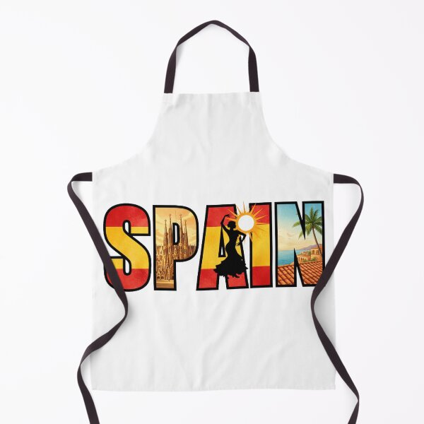 Item preview, Spain Typography With Cultural Symbols designed and sold by MIArt Studio.