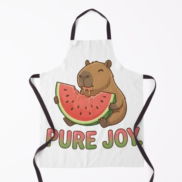 Item preview, Pure Joy Capybara - Cute Watermelon Slice Art designed and sold by Petsy Hub.