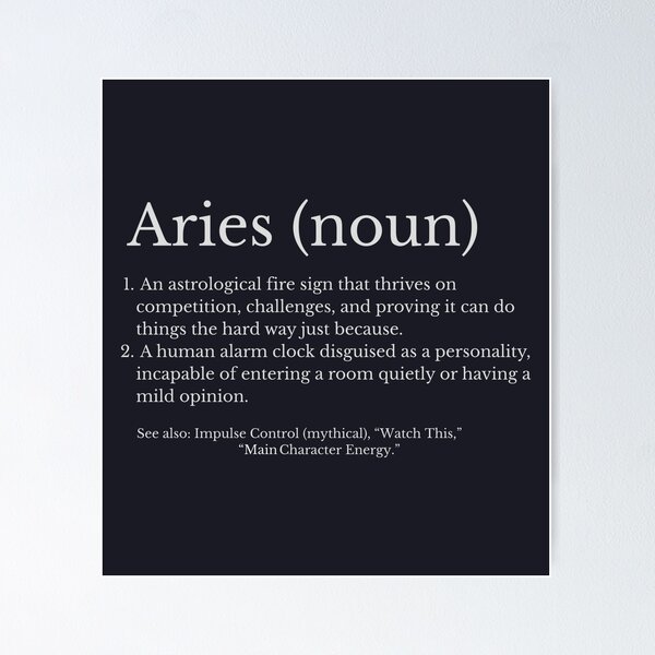 Item preview, Aries Astrological Sign  designed and sold by HowToCanadian.