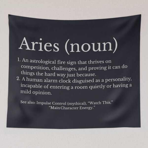 Item preview, Aries Astrological Sign  designed and sold by HowToCanadian.