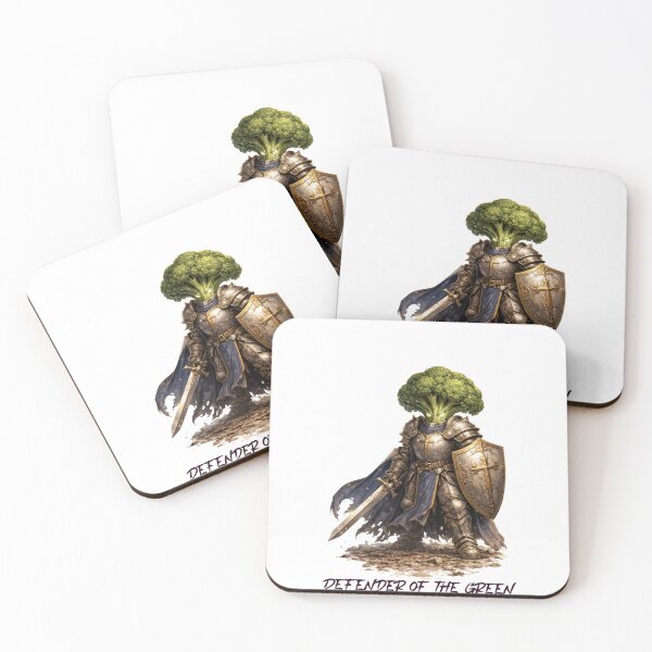 Item preview, Broccoli Paladin – Defender of the Green | Warrior Vegetables designed and sold by DigiWoosh.