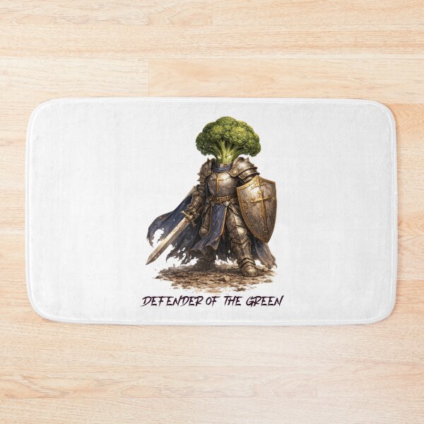 Item preview, Broccoli Paladin – Defender of the Green | Warrior Vegetables designed and sold by DigiWoosh.