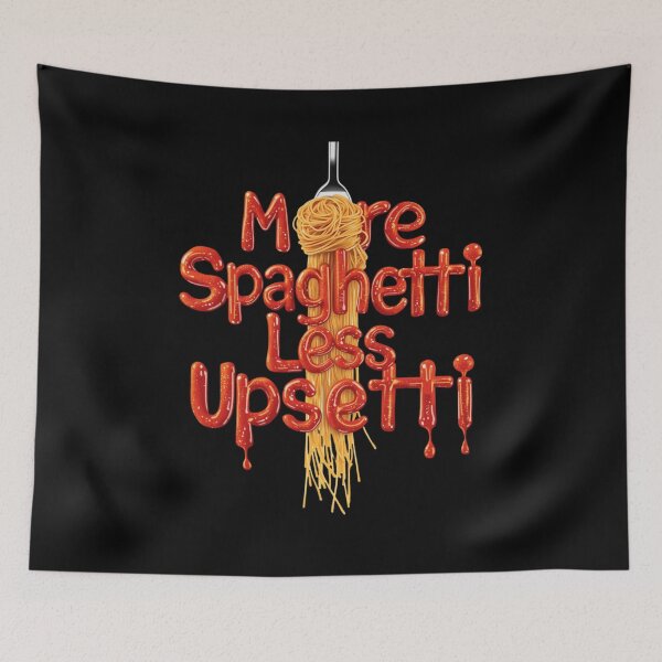 Item preview, More Spaghetti Less Upsetti Vertical Italian Pasta Art designed and sold by PROPera-design.