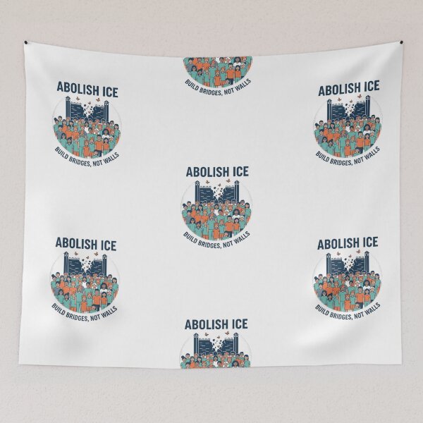 Item preview, Abolish ice build bridges not walls designed and sold by RichTeeDesigns.