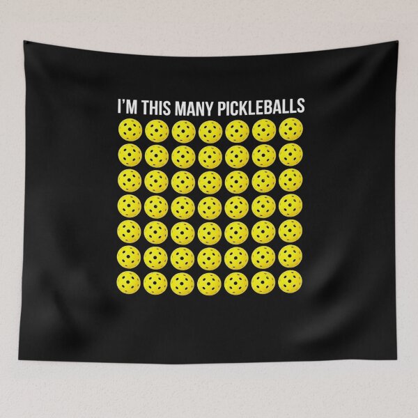 Item preview, I'm This Many Pickleballs Paddleball Lover 60th Birthday designed and sold by traceydowns.