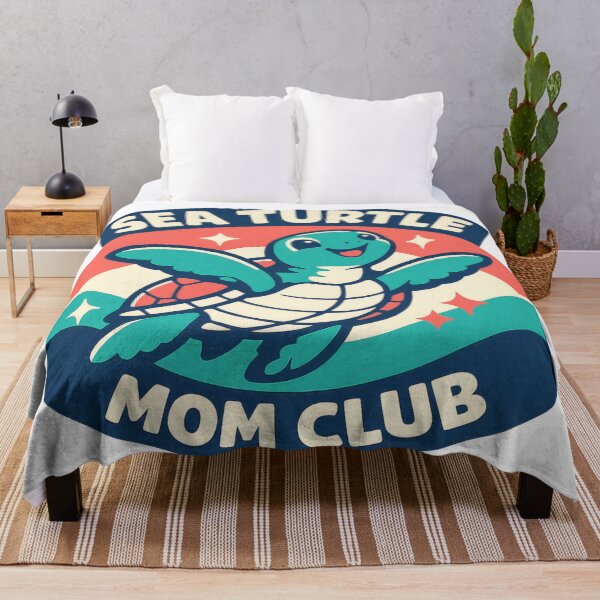 Item preview, Sea Turtle Mom Club Retro Badge Vintage Ocean Mother Emblem designed and sold by zoughlal.