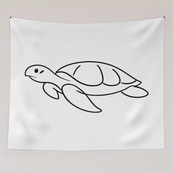 Item preview, Minimalist Sea Turtle One Line Continuous Drawing Modern Elegant designed and sold by zoughlal.
