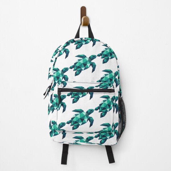 Item preview, Geometric Low Poly Sea Turtle Modern Polygon Emerald Wildlife designed and sold by zoughlal.