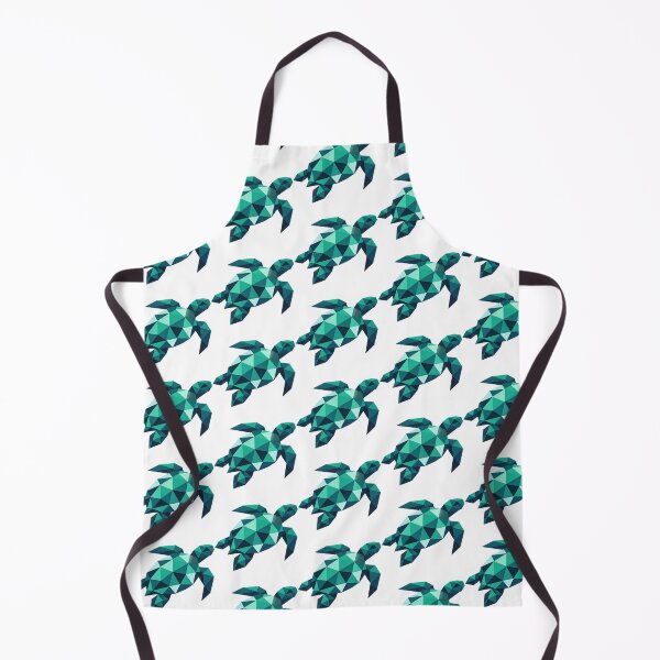 Item preview, Geometric Low Poly Sea Turtle Modern Polygon Emerald Wildlife designed and sold by zoughlal.