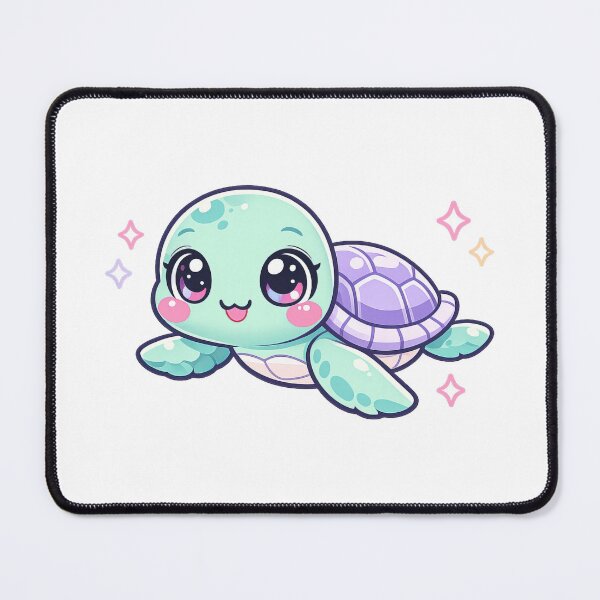 Item preview, Pastel Baby Sea Turtle Kawaii Starry Sparkles Dreamy Mint Lilac designed and sold by zoughlal.