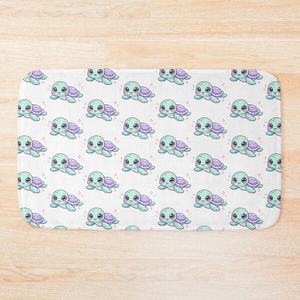 Item preview, Pastel Baby Sea Turtle Kawaii Starry Sparkles Dreamy Mint Lilac designed and sold by zoughlal.