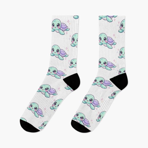 Item preview, Pastel Baby Sea Turtle Kawaii Starry Sparkles Dreamy Mint Lilac designed and sold by zoughlal.