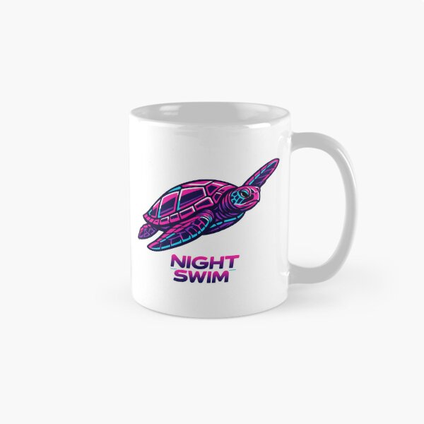 Item preview, Night Swim Synthwave Sea Turtle Retro 80s Neon Cyber Ocean designed and sold by zoughlal.