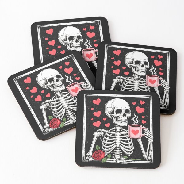 Item preview, skeleton coffe lover  designed and sold by zuzzelek44.