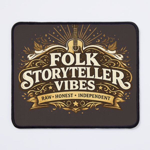Item preview, Folk Storyteller Vibes – Raw & Independent Acoustic Music Design designed and sold by LatestDesign95.