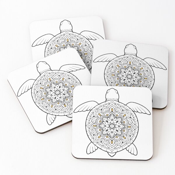 Item preview, Mandala Sea Turtle Zen Shell Pattern Spiritual Meditation Intricate designed and sold by zoughlal.