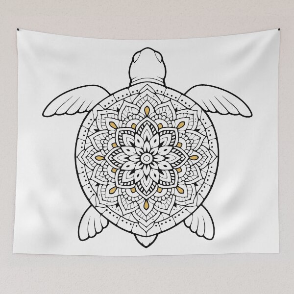 Item preview, Mandala Sea Turtle Zen Shell Pattern Spiritual Meditation Intricate designed and sold by zoughlal.