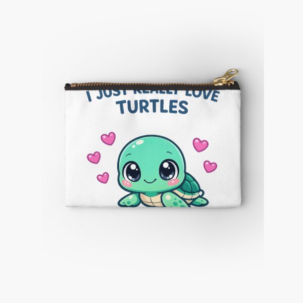 Item preview, I Just Really Love Turtles Cute Kawaii Baby Turtle Hearts Emotional designed and sold by zoughlal.