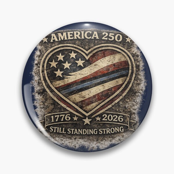 Item preview,  Americana 250 Heart Thin Blue Line | 1776-2026 STILL STANDING STRONG T-Shirt designed and sold by NAJURE.