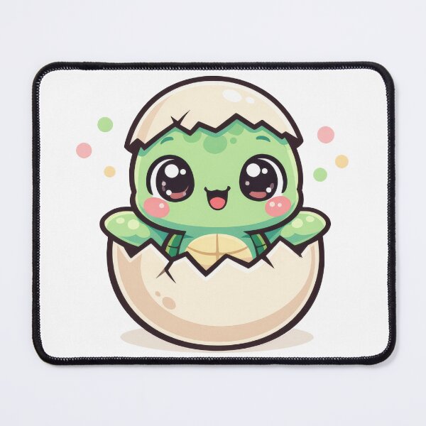 Item preview, Baby Sea Turtle Hatchling Chibi Egg Shell Kawaii Newborn Adorable designed and sold by zoughlal.