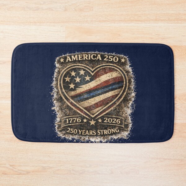 Item preview, Americana 250 Heart Thin Blue Line | 1776-2026 250 Years Strong Patch T-Shirt designed and sold by NAJURE.