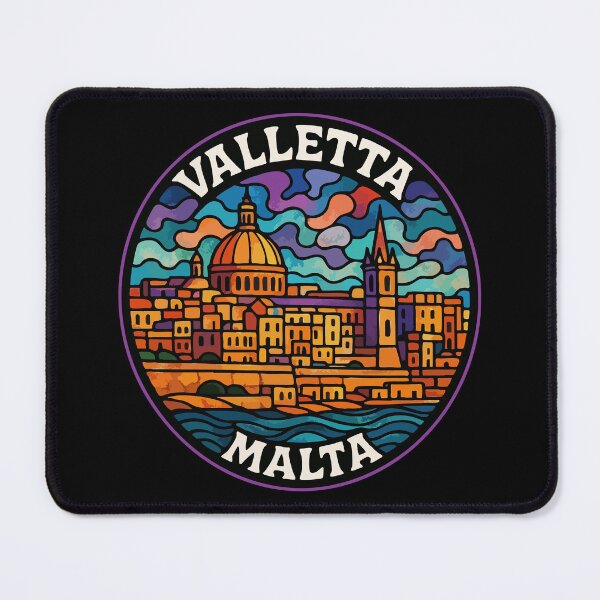 Item preview, Valletta Malta Stained Glass Art Travel designed and sold by TomFrontierArt.