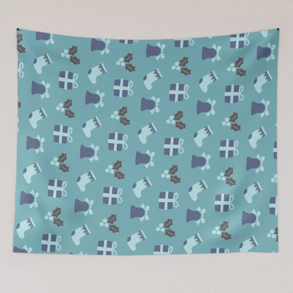 Item preview, Mid Century Snowflake Bells Happy Holiday Xmas Pattern    - Birthday Gift Ideas designed and sold by RoyalStarsPatts.