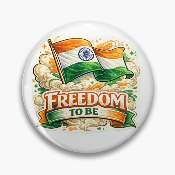 Item preview, Freedom to Be – Indian Flag Patriotic Sticke designed and sold by Shutterchitra.
