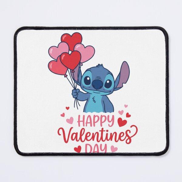Item preview,  Happy Valentines Day, cute stitch with love hearts designed and sold by nicnacc.